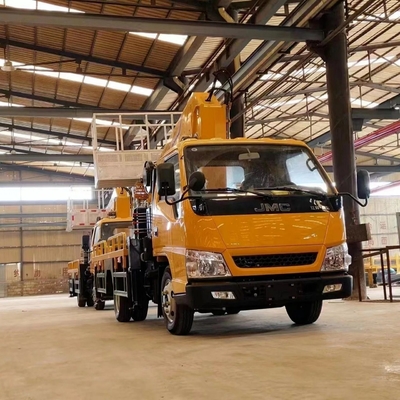 トラック 空中プラットフォーム 大型作業バスケットと手動トランスミッション型の作業車両