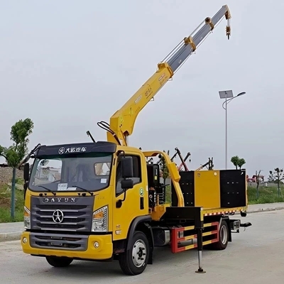 トラック 空中プラットフォーム 大型作業バスケットと手動トランスミッション型の作業車両