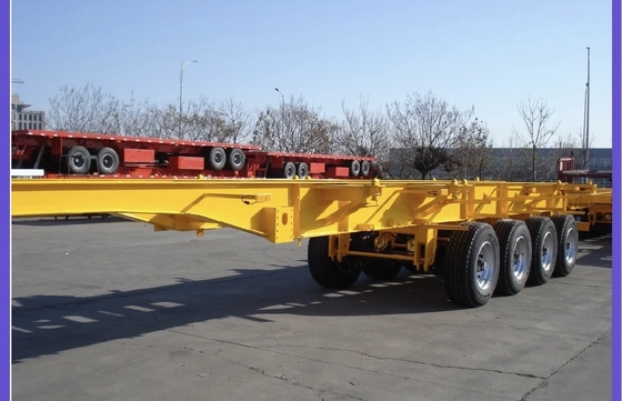 双方向ブレーキシステム EHL9400TJZ40 3軸40 FT 平床骨格半トラックトレーラー