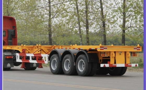 双方向ブレーキシステム EHL9400TJZ40 3軸40 FT 平床骨格半トラックトレーラー