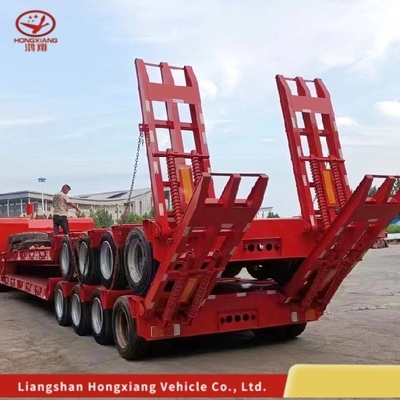 Q345b / T700 重型機械用鉄筋主梁3/4軸低床トラックトレーラー