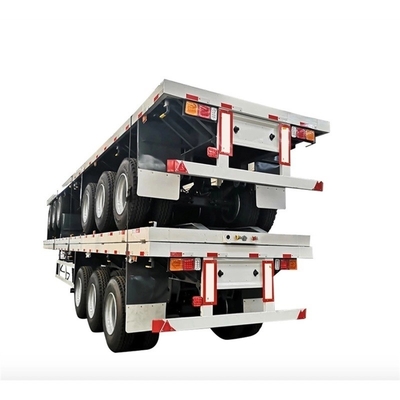 3軸骨格コンテナトレーラー トラック 重型平床半トレーラー 40FT 45FT 48FT 20FT