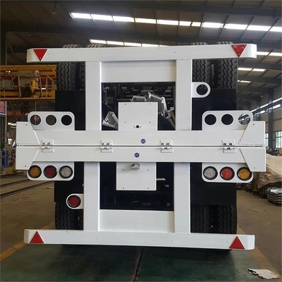 3軸骨格コンテナトレーラー トラック 重型平床半トレーラー 40FT 45FT 48FT 20FT