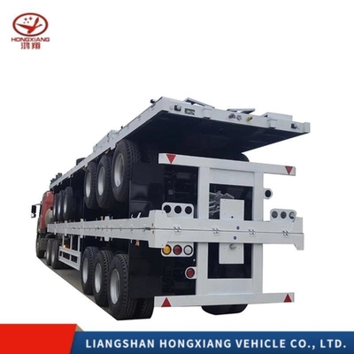 中古40FTトラック/平床半床/平床トレーラー/骨格コンテナ/半床/トレーラー