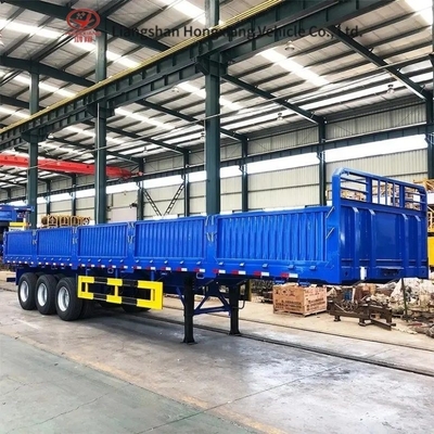 1820mm 走行面貨物輸送トレーラー ABS 防鎖ブレーキシステムとフェンスドール
