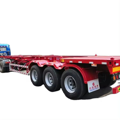 EHL9400TPB 40FT フラットベッドセミトレーラー 2 3 軸コンテナ セミトレーラータイヤ番号812.16