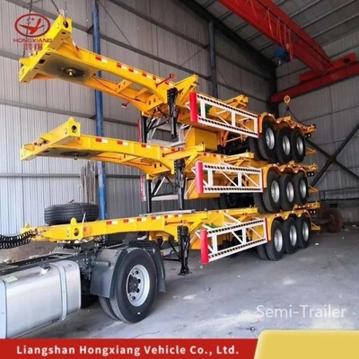 40FT コンテナ フラットベッド 低ベッド フレーム 骨格 半トレーラー 拡張フェンス 卸荷物