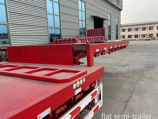 3軸 20FT 40 FT トレーラー シャーシ フラットベッド フラットベッド トレーラー 長距離輸送用