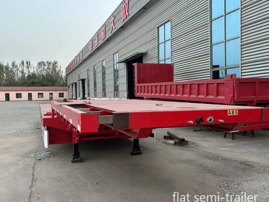 貨物輸送用トラックトレーラーのための40FT 2軸汎用および平床半トレーラー