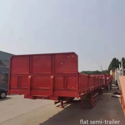貨物輸送用トラックトレーラーのための40FT 2軸汎用および平床半トレーラー