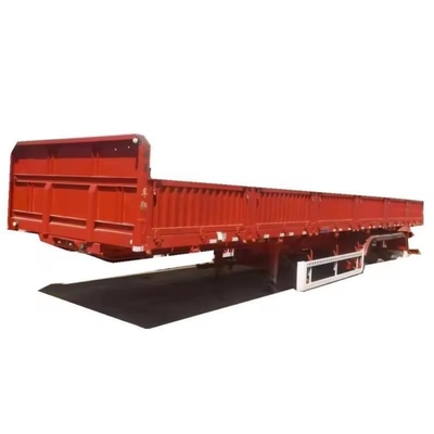 カー用40トン50トン平床トレーラーをカスタマイズ