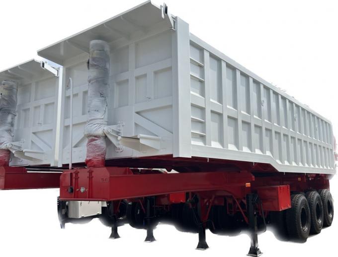 China′s Hot Dump Trailer 3-Axis Tractor Dump Truck Coal Semi-Trailer 50-80 Tons