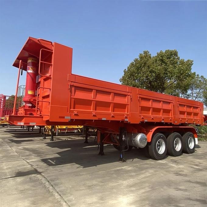 China′s Hot Dump Trailer 3-Axis Tractor Dump Truck Coal Semi-Trailer 50-80 Tons