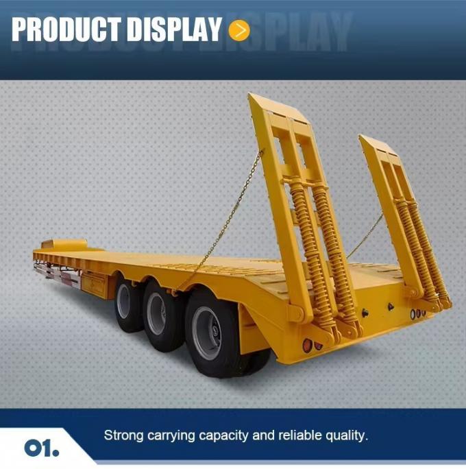 Kazakhstan′s Best-Selling 3 4-Axis Lowbed Semi Trailer Shengrun Brand